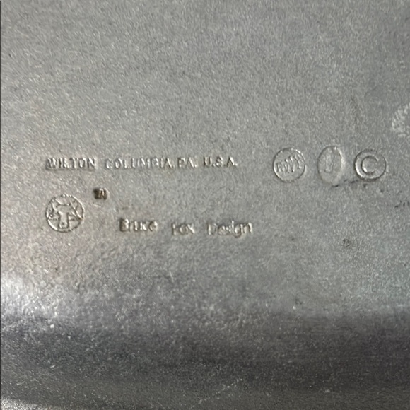 Wilton sea shell Pewter Oval Serving Tray - Picture 4 of 4